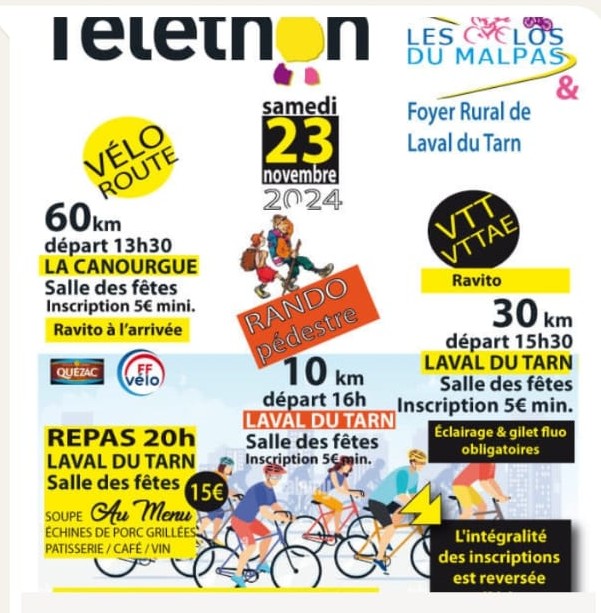 Téléthon 23 novembre 2024