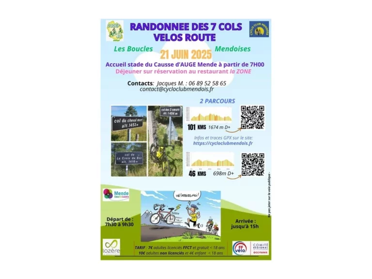 🗓🚴Les Boucles Mendoises Samedi 21 juin 2025