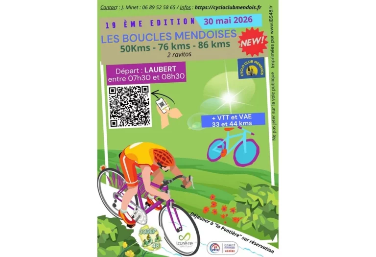 🗓🚴🚵 Les Boucles Mendoises Samedi 30 mai 2026