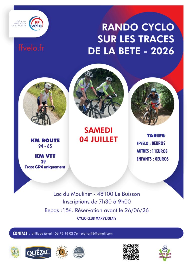 🗓 🚵🚴Sur les traces de la Bête 4 juillet 2026