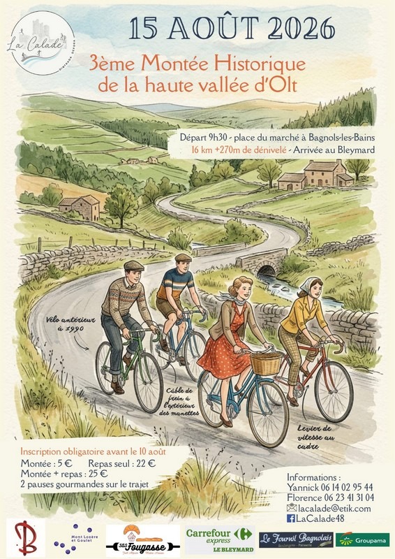 🚴 3ème Montée Historique de la Haute Vallée d&rsquo;Olt